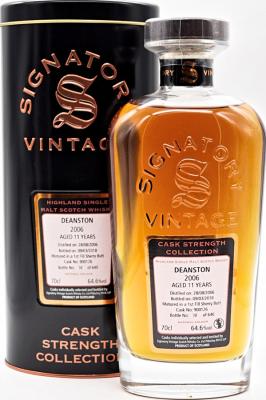 Deanston 2006 SV Cask Strength Collection 1st Fill Sherry Butt #900126 64.6% 700ml