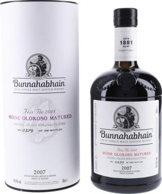 Bunnahabhain 2007 Moine Feis Ile 2018 Oloroso 59.5% 700ml