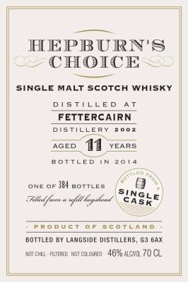 Fettercairn 2002 LsD Hepburn's Choice Refill Hogshead 46% 700ml