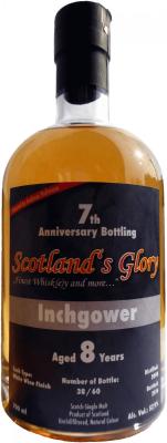 Inchgower 2008 SG 7th Anniversary Bottling White Wine Finish 57.9% 700ml