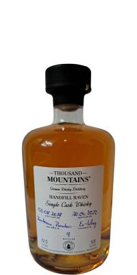 Thousand Mountains 2018 Hand Fill Raven Single Cask Bordeaux Bourbon & finish in 30 Liter Islay 58% 500ml