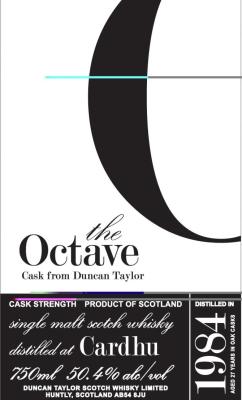 Cardhu 1984 DT The Octave Ex Sherry Octave Cask Finish 863231 Preiss Import 50.4% 750ml