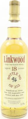 Linkwood 1991 BF Hoghead #10346 52.9% 700ml