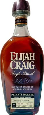 Elijah Craig 10yo Private Barrel Reservebar 62.1% 750ml