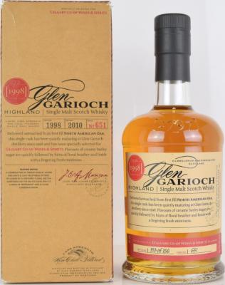 Glen Garioch 1998 #651 Calgary Co-op Wines & Spirits 55.2% 750ml