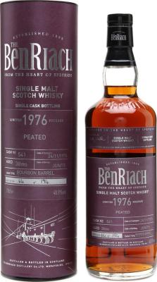 BenRiach 1976 Single Cask Bottling Batch 12 38yo Bourbon Barrel #541 48.8% 700ml