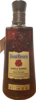 Four Roses Single Barrel Private Selection OESK Charred New American Oak Barrel KW 33-3A California Food Mart 58.8% 750ml