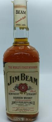 Jim Beam White Label The World's Finest Bourbon Kentucky Straight Bourbon Whisky 43% 750ml