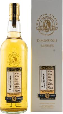 Laphroaig 2011 DT Dimensions Oak Casks #56392 54% 700ml