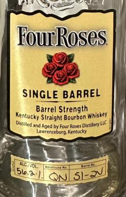 Four Roses 10yo Single Barrel K&L 56.2% 750ml