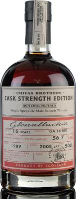 Glenallachie 1989 Chivas Brothers Cask Strength Edition Sherry Butt Batch GA 16 002 56.7% 500ml