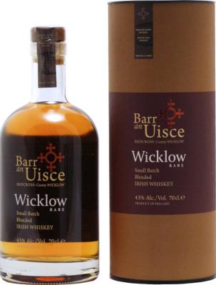 Barr an Uisce Wicklow Rare WiHi Small Batch 1st fill Bourbon casks 43% 700ml