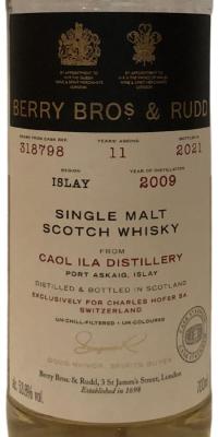 Caol Ila 2009 BR Charles Hofer SA 53.8% 700ml