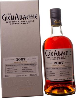 Glenallachie 2007 Single Cask for Europe Batch 5 PX Puncheon 58.3% 700ml