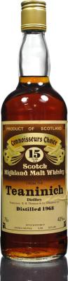 Teaninich 1968 GM Connoisseurs Choice 40% 750ml