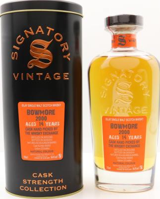 Bowmore 2000 SV Cask Strength Collection 1st Fill Bourbon Barrel #800093 The Whisky Exchange 54.4% 700ml