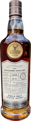 Inchgower 2009 GM Connoisseurs Choice Cask Strength Refill Sherry Hogshead G&M St. Giles Exclusive 2nd Release 58.5% 700ml