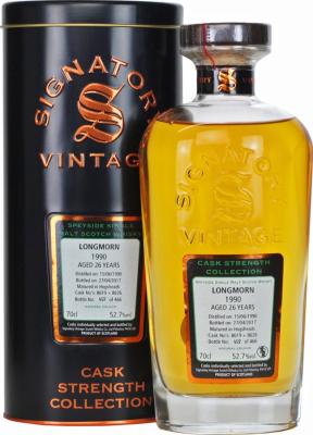 Longmorn 1990 SV Cask Strength Collection 8619 & 8626 52.7% 700ml