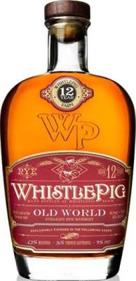 WhistlePig 12yo Old World Rye Finished Madeira+ Sauternes+7% Port 30% 700ml