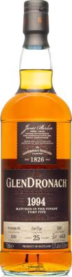 Glendronach 1994 Cask Bottling Batch 18 25yo Port Pipe #5287 51.3% 750ml