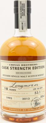 Longmorn 1995 Chivas Brothers Cask Strength Edition Batch LM 18 009 53.1% 500ml