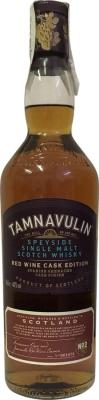 Tamnavulin Red Wine Cask Edition American Oak Barrel & Grenache Red Wine Cask 40% 700ml