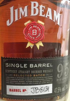 Jim Beam Single Barrel JB 8131 47.5% 700ml