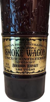 Smoke Wagon Uncut Unfiltered Straight Bourbon Whisky 57.64% 700ml