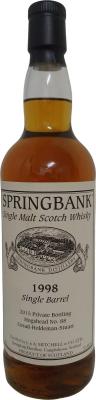 Springbank 1998 Private Bottling 1st Fill Ex-Sherry Hogshead #88 Cosad Holdeman Stuart 52.4% 700ml