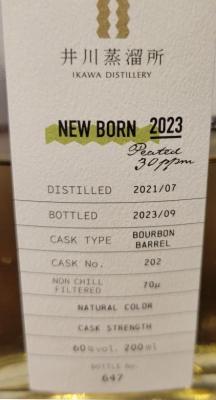 Ikawa 2021 New Born Peated 30ppm Bourbon Barrel 60% 200ml