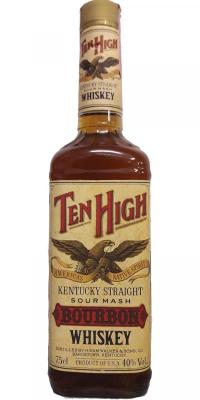 Ten High Kentucky Straight Bourbon Whisky Sour Mash American Oak Barrels 40% 750ml