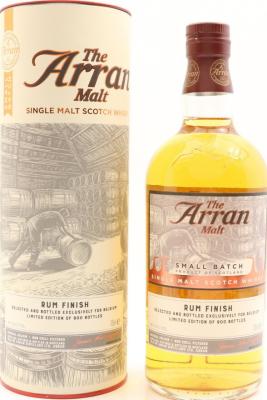 Arran 2007 Small Batch Rum Finish The Nectar Belgium 46% 700ml