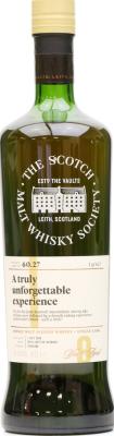 Aberfeldy 2008 SMWS 60.27 A truly unforgettable experience Refill Ex-Oloroso Sherry Butt 61.9% 700ml