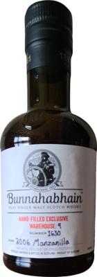 Bunnahabhain 2006 Hand-Filled Warehouse Exclusive Manzanilla 58.6% 200ml