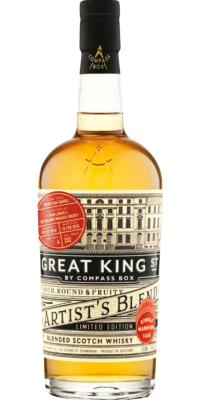 Great King Street Artist's Blend Single Marrying Cask Limited Edition French Oak Barrel 49% 750ml