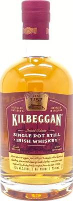 Kilbeggan Single Pot Still Irish Whisky 43% 750ml