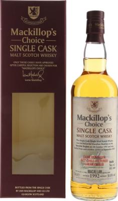 Macallan 1992 McC Single Cask Cask Strength Sherrywood 10161 50.8% 700ml