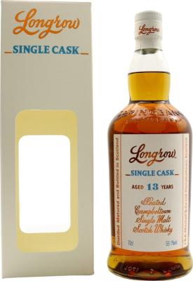 Longrow Peated Campbeltown Single Malt Scotch Whisky Single Cask 13yo 1st Fill Sherry Butt 59.1% 700ml