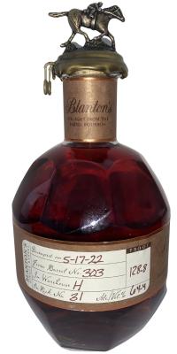 Blanton's Straight from the Barrel #4 Charred American White Oak Barrel 64.4% 700ml