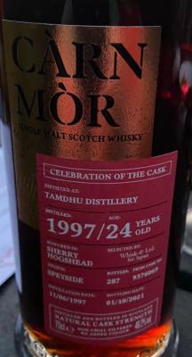 Tamdhu 1997 MSWD Carn Mor Celebration of the Cask Sherry Hogshead Whisk-E Ltd Japan 49.2% 700ml