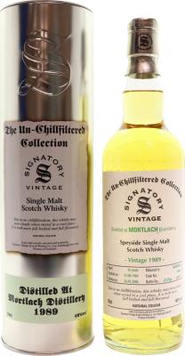 Mortlach 1989 SV The Un-Chillfiltered Collection 16yo Refill Butt #3900 46% 700ml