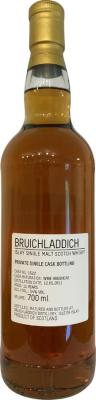 Bruichladdich 2011 Private Single Cask Bottling Wine Hogshead 54% 700ml