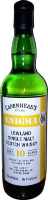 Lowland 10yo CA Enigma Bourbon Hogshead 56.4% 700ml