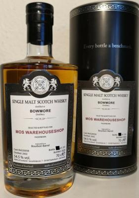 Bowmore 2002 MoS MoS Warehouseshop Bourbon Barrel 54.5% 700ml