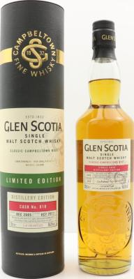 Glen Scotia 2005 Distillery Exclusive Single Cask #818 58.2% 700ml