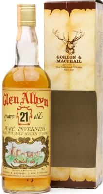 Glen Albyn 1963 GM Pure Inverness Licensed Bottling Pinerolo Import 40% 750ml