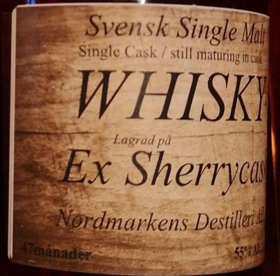 Nordmarkens Ex Sherry Festival Exclusive Sherry 56% 500ml