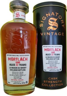 Mortlach 1990 SV Cask Strength Collection LMDW Refill Sherry Butt #6072 54.4% 700ml