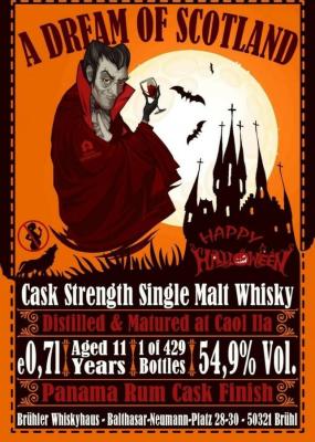 Caol Ila 11yo BW a Dream of Scotland Happy Halloween Panama Rum Finish 54.9% 700ml