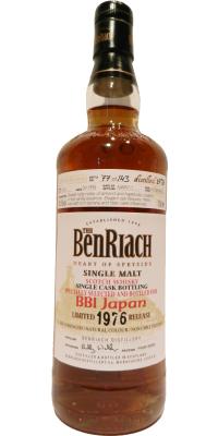 BenRiach 1976 Single Cask Bottling #3041 BBI Japan 40.5% 700ml